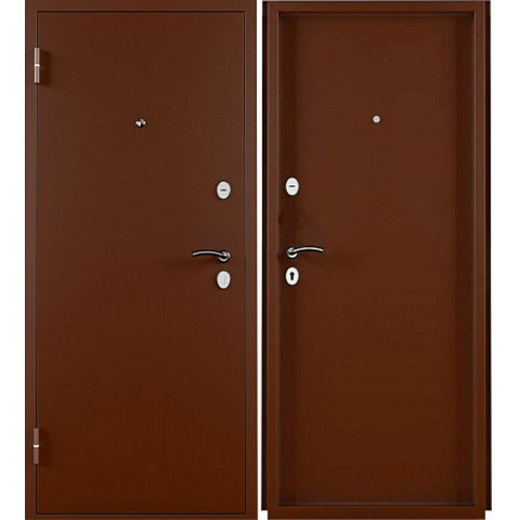 Дверь входная 6,6 см Марс антик медь/антик медь