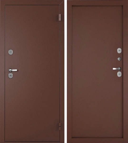 Дверь входная 8,7 см Норд антик медь/антик медь