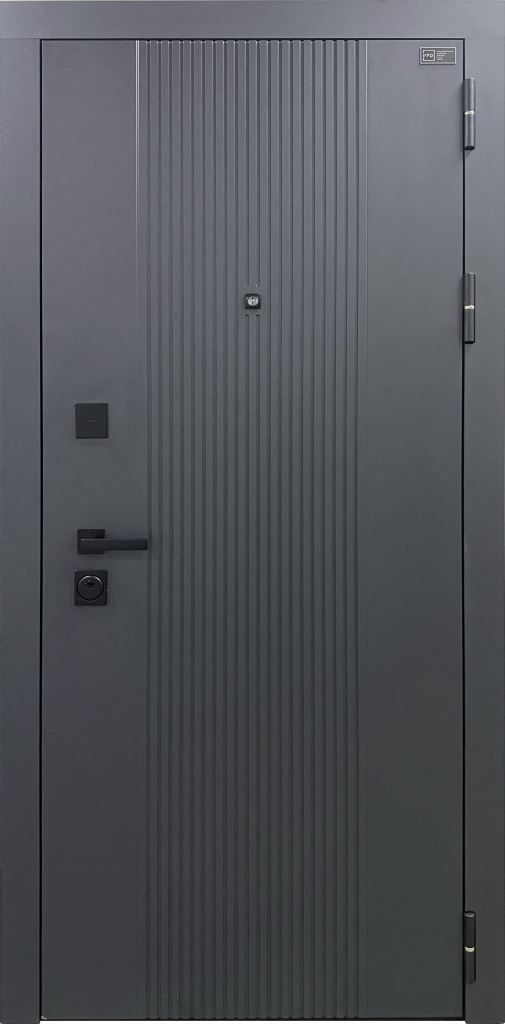 Дверь входная Balance Twin 3К Glanta/Emalex Steel с фурн. FZ21 Black