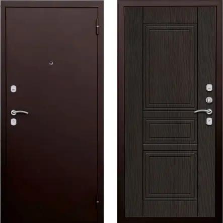 Дверь входная 6 см ДА 2 Антик медь/Венге