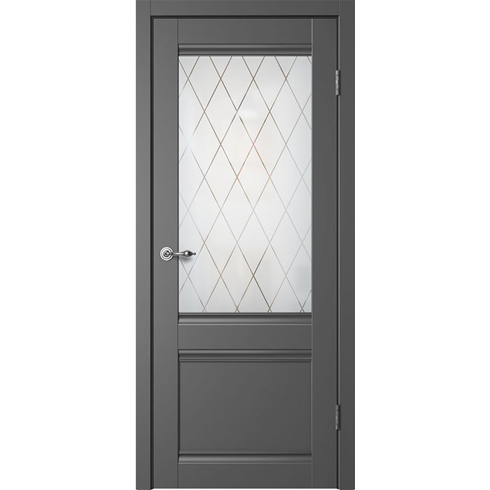 ДП Classic С01 графит/остекленное