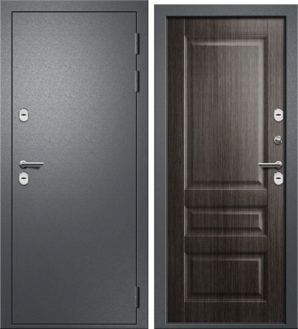 Дверь входная 11,5 см АРГО Букле темно серый/Дуб грей ЭКО