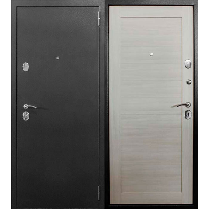 Дверь входная 10 см Кадос ТЕРМО Античное серебро/Бьянко