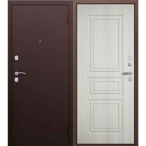 Дверь входная 6 см ДА 2 Антик медь/Белый ясень