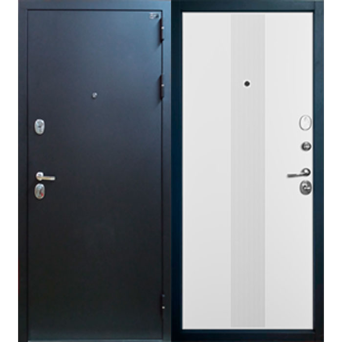 Дверь входная Expert Pro 3К Graphica VR/Emalex Ice с фурн. 93 FZ8 хром