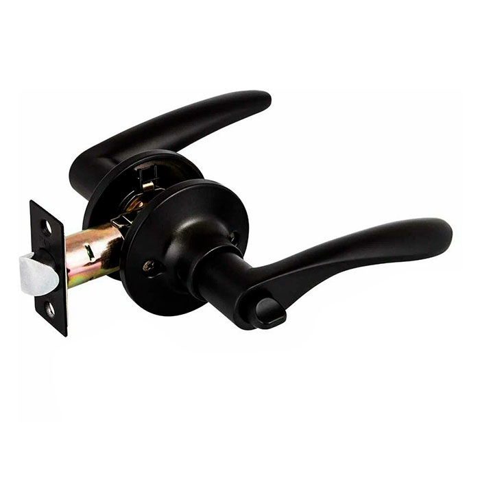 Ручка-защелка с фиксатором 860 ВК BLACK черный