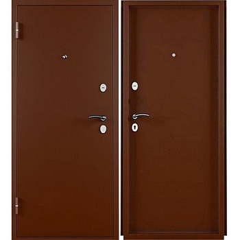 Дверь входная 6,6 см Марс антик медь/антик медь