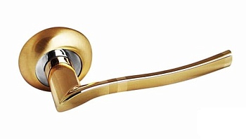 Ручка на розетке 77 SB, матовое золото