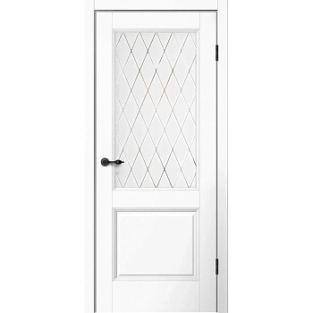 ДП MONE 93 эмалит белый/стекло белое художественное