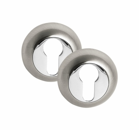 Накладка ключевая КРУГЛАЯ CL HH, белый никель