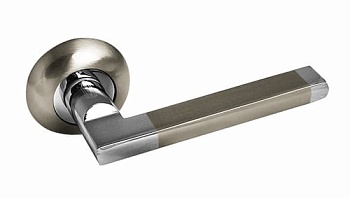 Ручка на розетке A-40 HH/PC, белый никель/хром