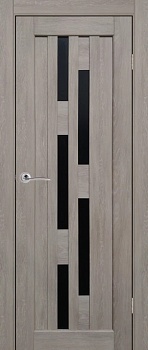 ДП Рада Штрих дуб скандинавский/стекло черное