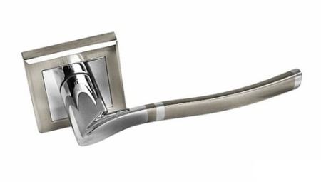 Ручка на розетке A-277 HH/PC, белый никель/хром