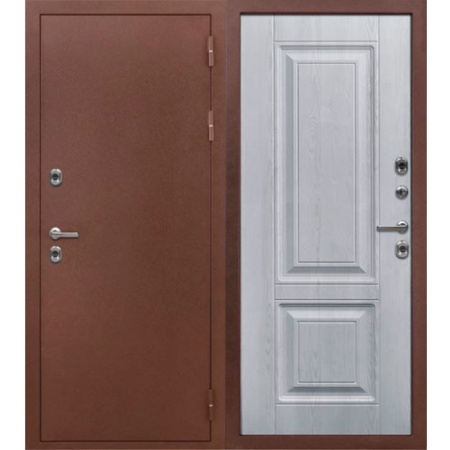 Дверь входная 10,5 см Гранд ТЕРМО Антик медь/Сосна белая