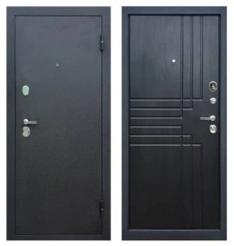 Дверь входная 9 см Атлант 902 Черный бархат/Венге