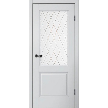 ДП MONE 93 эмалит серебристый/стекло белое художественное