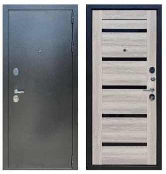 Дверь входная 10 см Страж Антик серебро/Дуб филадельфия грей