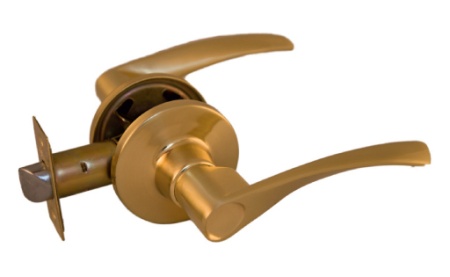 Ручка-защелка с ключем 860 ЕТ РВ золото блестящее