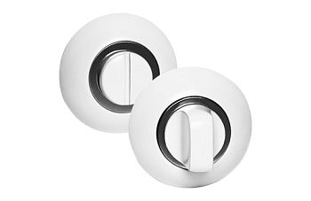 Завертка сантехническая КРУГЛАЯ OL WPC, белый