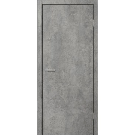 ДП Глухое Цемент темный+кромка черная