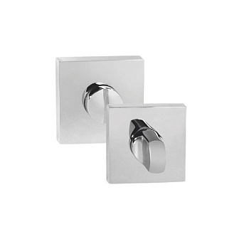 Завертка сантех. тонкая накладка КВАДРАТ OWS PC, хром блестящий