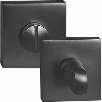 Завертка сантех. тонкая накладка КВАДРАТ OWS BLACK, черный