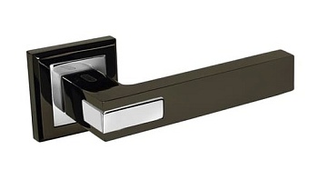 Ручка на розетке 291 ВН/PC, черный никель/хром