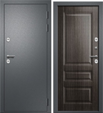 Дверь входная 11,5 см АРГО Букле темно серый/Дуб грей ЭКО