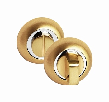 Завертка сантехническая КРУГЛАЯ OL SB, матовое золото