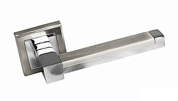 Ручка на розетке 289 HH/РС, белый никель/хром