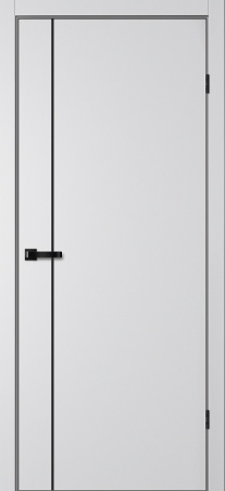 ДП Фьюжн FN 33 Эмалит серебристый/молдинг + черная кромка