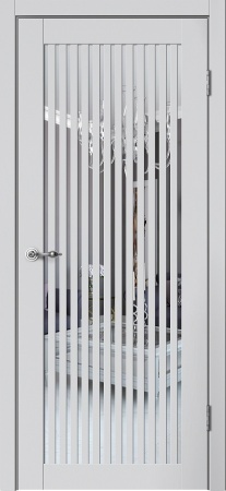 ДП Классик С07 серебристый/зеркальная вставка