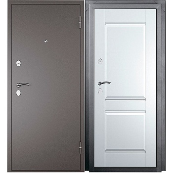 Дверь входная Титан Букле графит/Арктик
