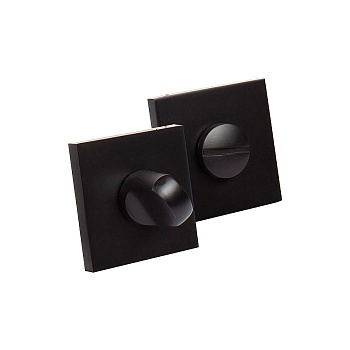 Завертка сантех. тонкая накладка КВАДРАТ OWS BH, черный никель