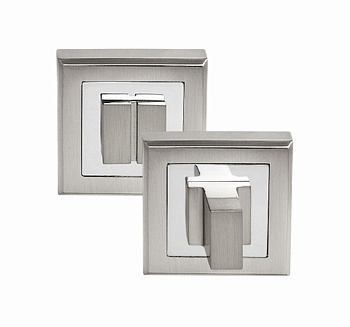 Завертка сантехническая КВАДРАТ OLS HH, белый никель