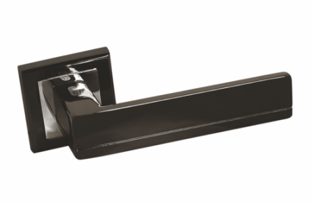 Ручка на розетке 293 ВН/PC, черный никель/хром