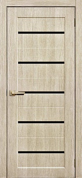 ДП Skin Doors S01 ясень/черное
