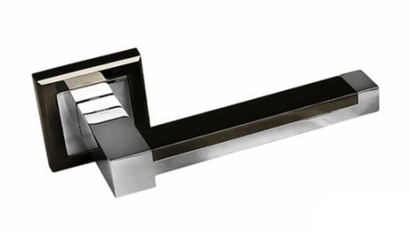 Ручка на розетке 289 ВH/РС, черный никель/хром