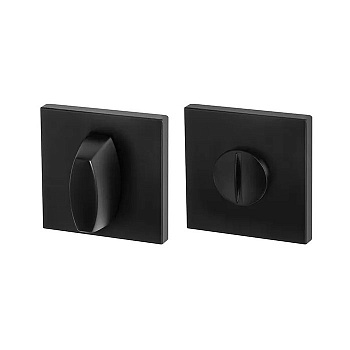 Завертка квадрат тонкая накладка WC-BOLT BK6 USS BL-26 черный