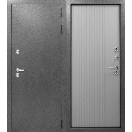 Дверь входная 10,5 см Гранд ТЕРМО Антик серебро/Лофт грей