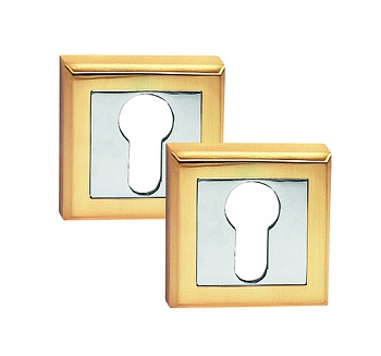 Накладка ключевая КВАДРАТ CLS SB, матовое золото