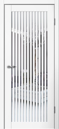 ДП Классик С07 белый/зеркальная вставка