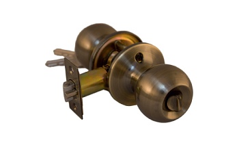 Ручка-защелка межкомнатная 607 PS AB бронза