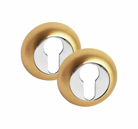 Накладка ключевая КРУГЛАЯ CL SB, матовое золото