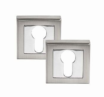 Накладка ключевая КВАДРАТ CLS HH, белый никель