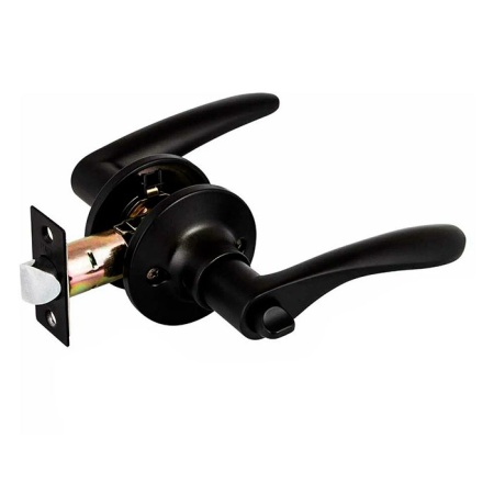 Ручка-защелка с фиксатором 860 ВК BLACK черный